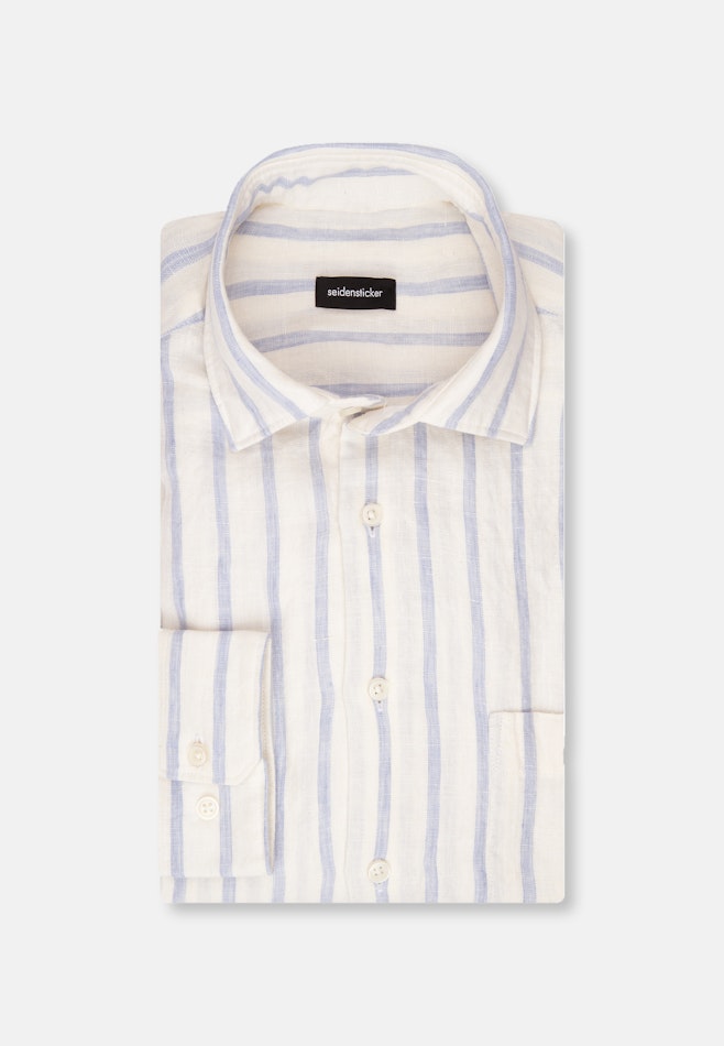 Regular Chemise décontractée rayures dans Bleu Clair | Boutique en ligne Seidensticker