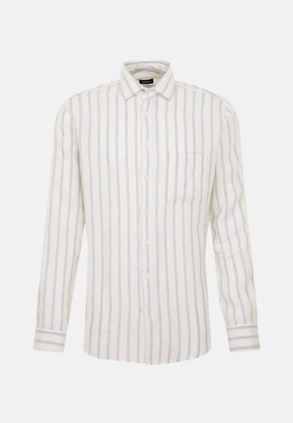 Regular Casual Hemd Streifen in Hellblau |  Seidensticker Onlineshop