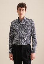 Slim Chemise Performance Imprimé in Lilas |  Seidensticker Onlineshop