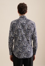 Slim Performance-Hemd Druck in Lila |  Seidensticker Onlineshop