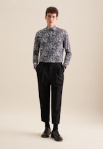 Slim Performance-Hemd Druck in Lila |  Seidensticker Onlineshop