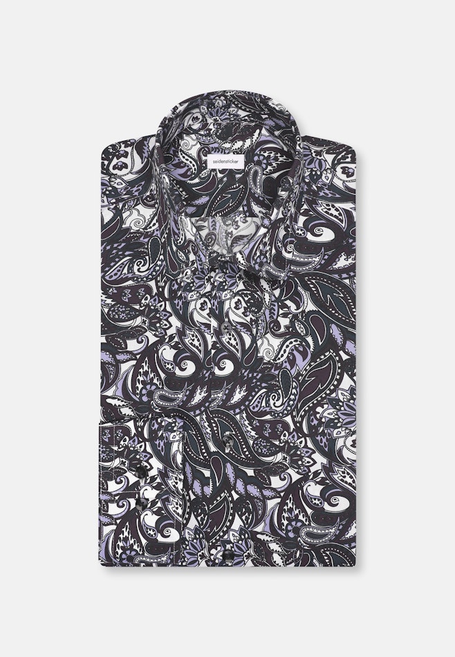 Slim Performance-Hemd Druck in Lila | Seidensticker Onlineshop