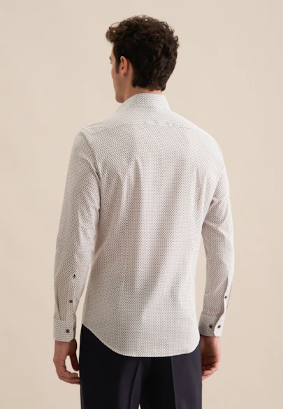Slim Chemise Performance Imprimé in Gris | Seidensticker Onlineshop