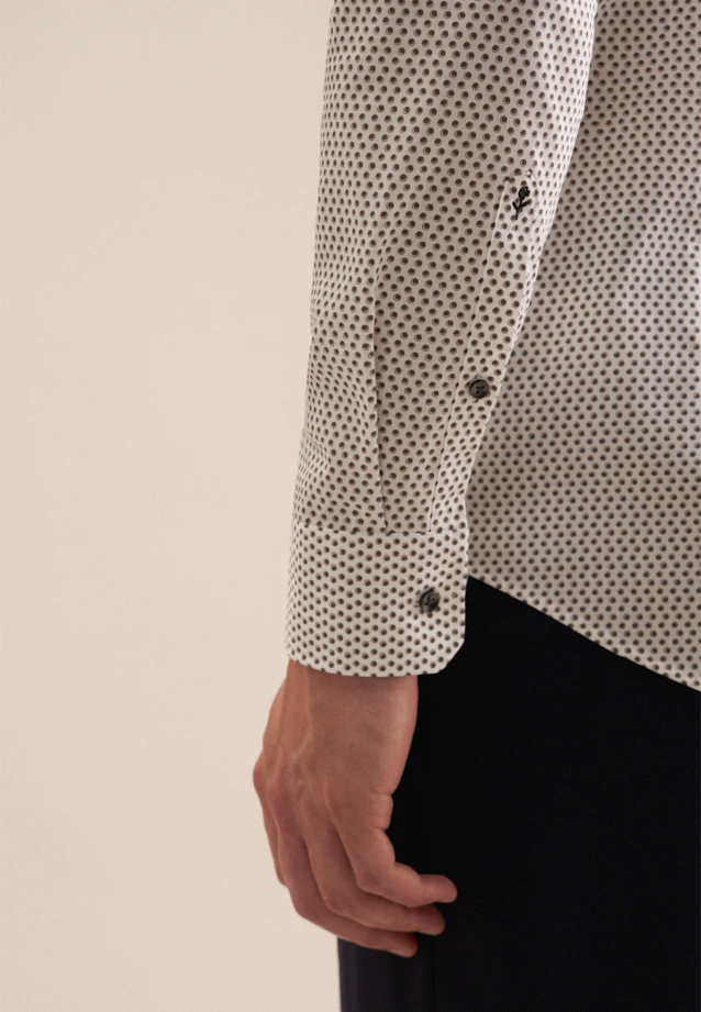 Slim Performance shirt Print in Grey |  Seidensticker Onlineshop