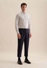 Slim Performance-Hemd Druck in Grau |  Seidensticker Onlineshop