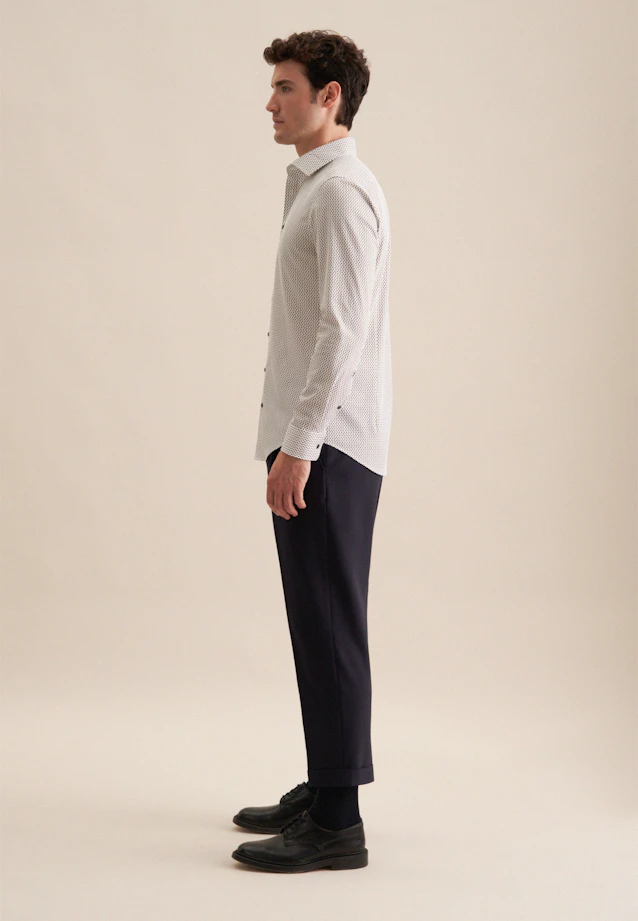 Slim Performance shirt Print in Grey |  Seidensticker Onlineshop