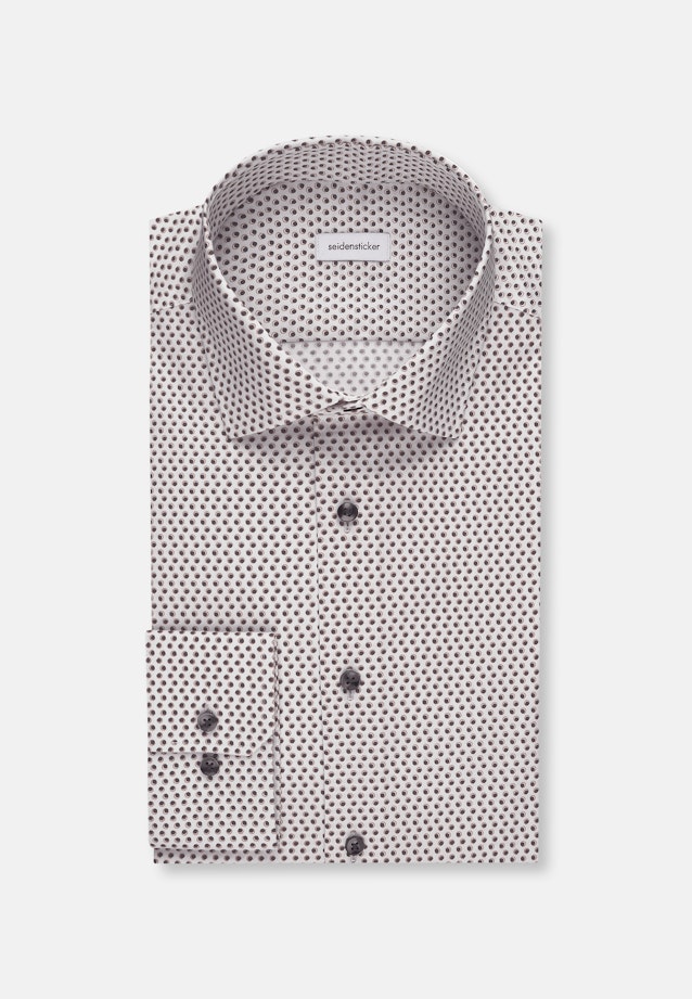 Slim Performance-Hemd Druck in Grau |  Seidensticker Onlineshop