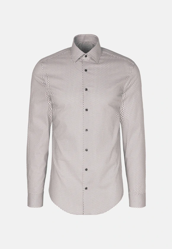 Slim Performance shirt Print in Grey |  Seidensticker Onlineshop