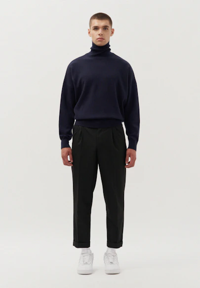 Oversized Pullover Uni in Dunkelblau |  Seidensticker Onlineshop