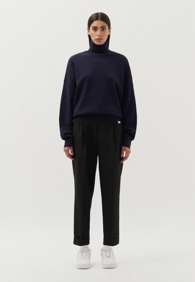 Stand-Up Collar Pullover  , Uni in Dark Blue |  Seidensticker Onlineshop