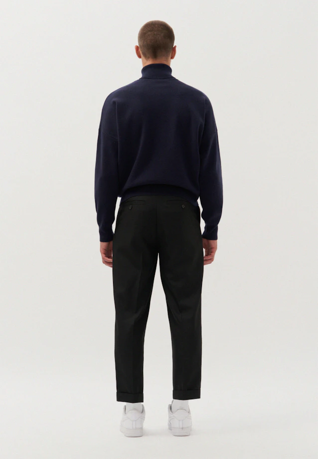 Stand-Up Collar Pullover  , Uni in Dark Blue |  Seidensticker Onlineshop