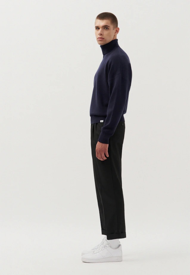 Stand-Up Collar Pullover  , Uni in Dark Blue |  Seidensticker Onlineshop