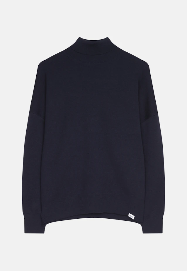 Stand-Up Collar Pullover  , Uni in Dark Blue |  Seidensticker Onlineshop