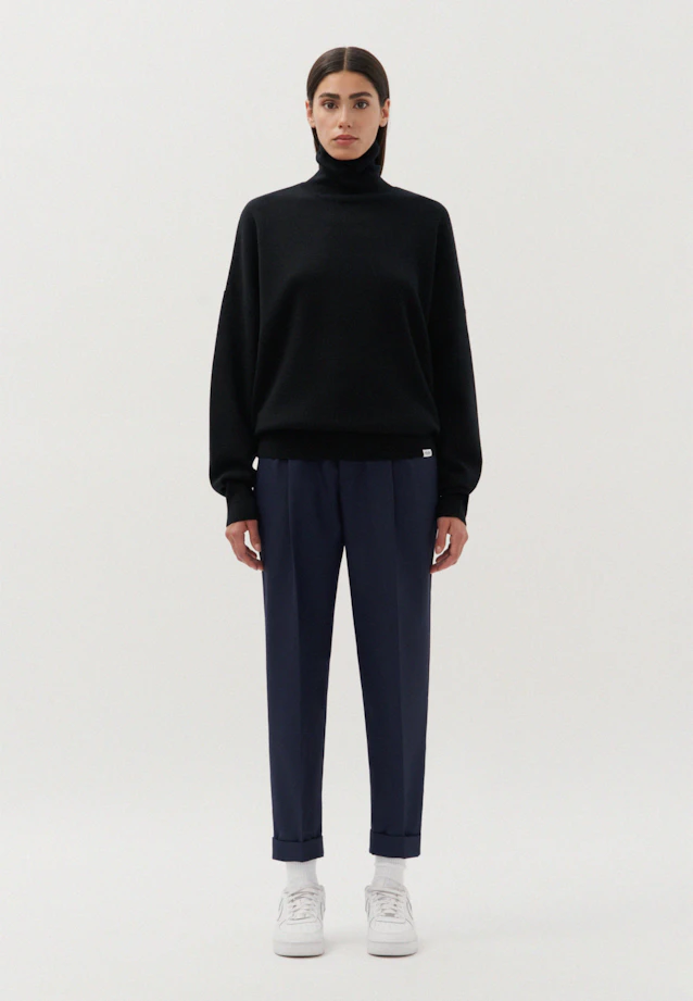 Oversized Pullover Uni in Schwarz |  Seidensticker Onlineshop