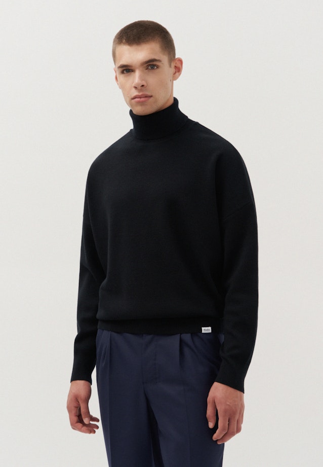 Oversized Pullover Uni in Noir |  Seidensticker Onlineshop