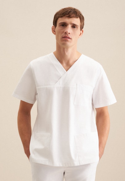 Regular Kasack Uni in Weiß |  Seidensticker Onlineshop