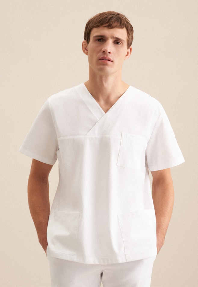 Regular Kasack Uni in Weiß | Seidensticker Onlineshop