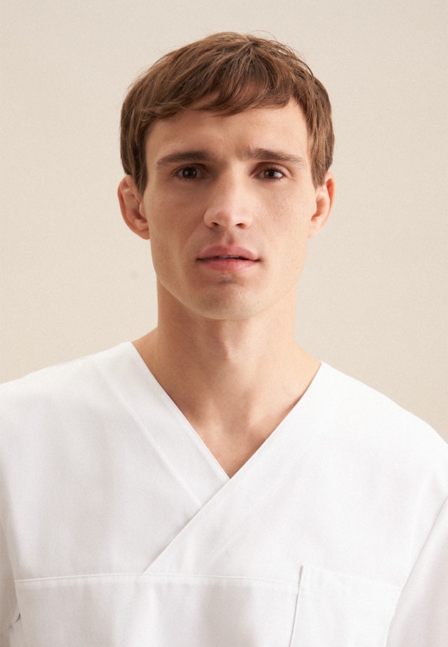 Regular Kasack Uni in Weiß |  Seidensticker Onlineshop