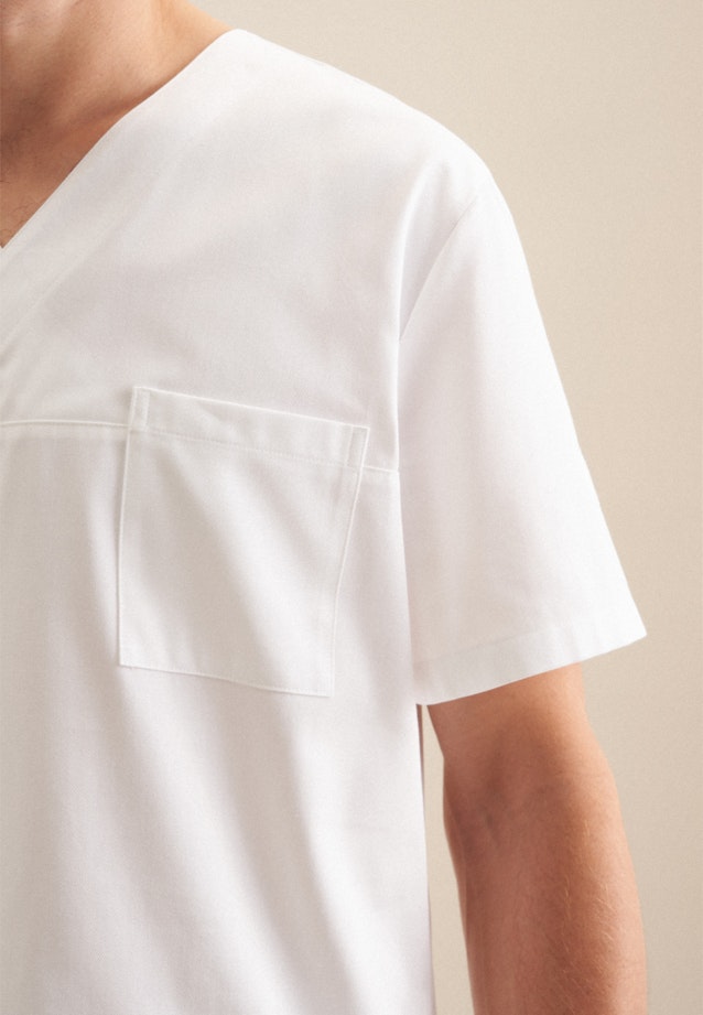 Regular Kasack Uni in Weiß |  Seidensticker Onlineshop
