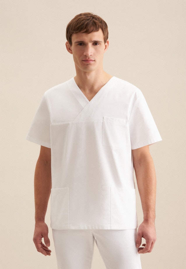 Regular Kasack Uni in Weiß |  Seidensticker Onlineshop