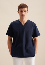 Regular Kasack Uni in Dark Blue |  Seidensticker Onlineshop