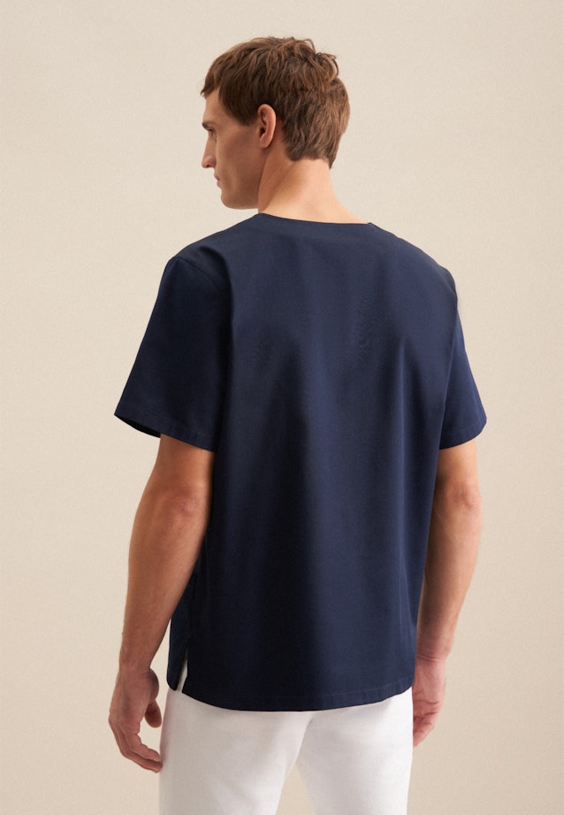 Regular Kasack Uni in Dark Blue |  Seidensticker Onlineshop