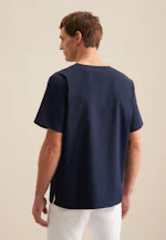 Regular Kasack Uni in Dunkelblau |  Seidensticker Onlineshop