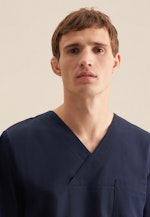 Regular Kasack Uni in Dark Blue |  Seidensticker Onlineshop