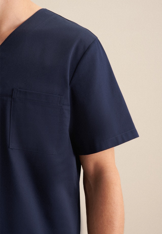 Regular Kasack Uni in Dark Blue |  Seidensticker Onlineshop