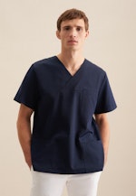 Regular Kasack Uni in Dark Blue |  Seidensticker Onlineshop