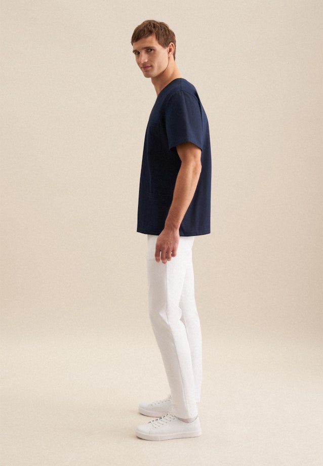 Regular Kasack Uni in Dark Blue |  Seidensticker Onlineshop