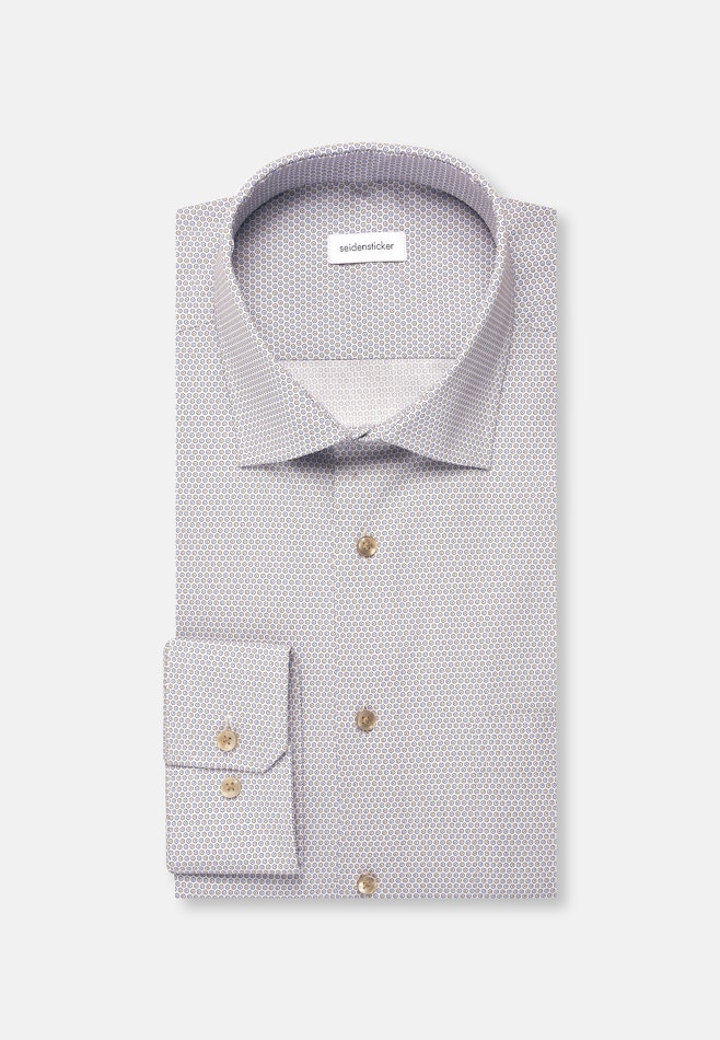 Regular Chemise d'affaires Imprimé dans Beige | Boutique en ligne Seidensticker
