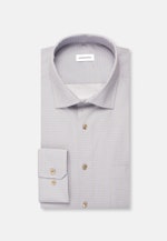 Regular Business Hemd Druck in Beige |  Seidensticker Onlineshop