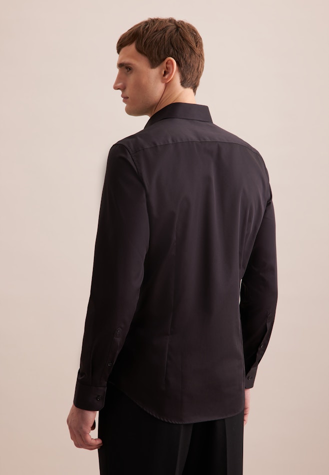 X-Slim Business Hemd Uni in Schwarz | Seidensticker Onlineshop