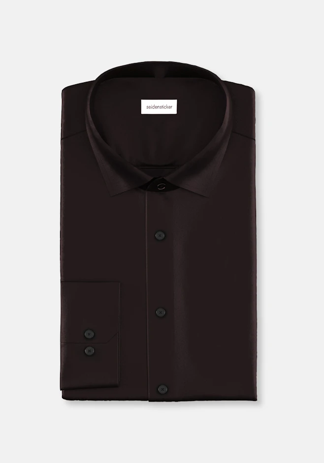 X-Slim Chemise d'affaires Uni dans Noir | Boutique en ligne Seidensticker