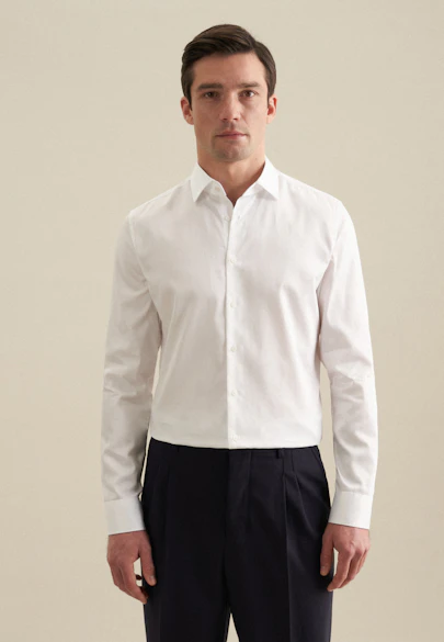 X-Slim Business Hemd Uni in Weiß |  Seidensticker Onlineshop
