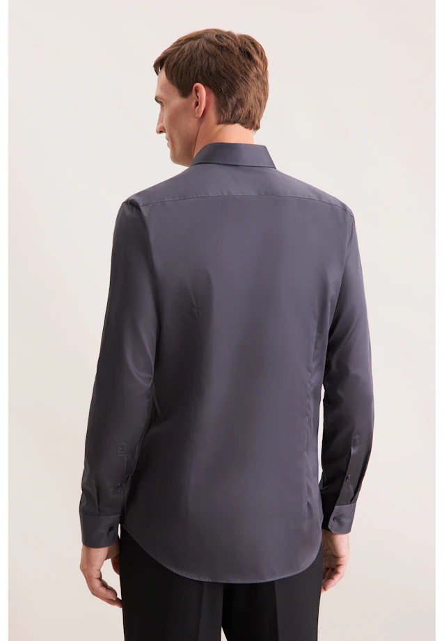 X-Slim Business Hemd Uni in Grau |  Seidensticker Onlineshop