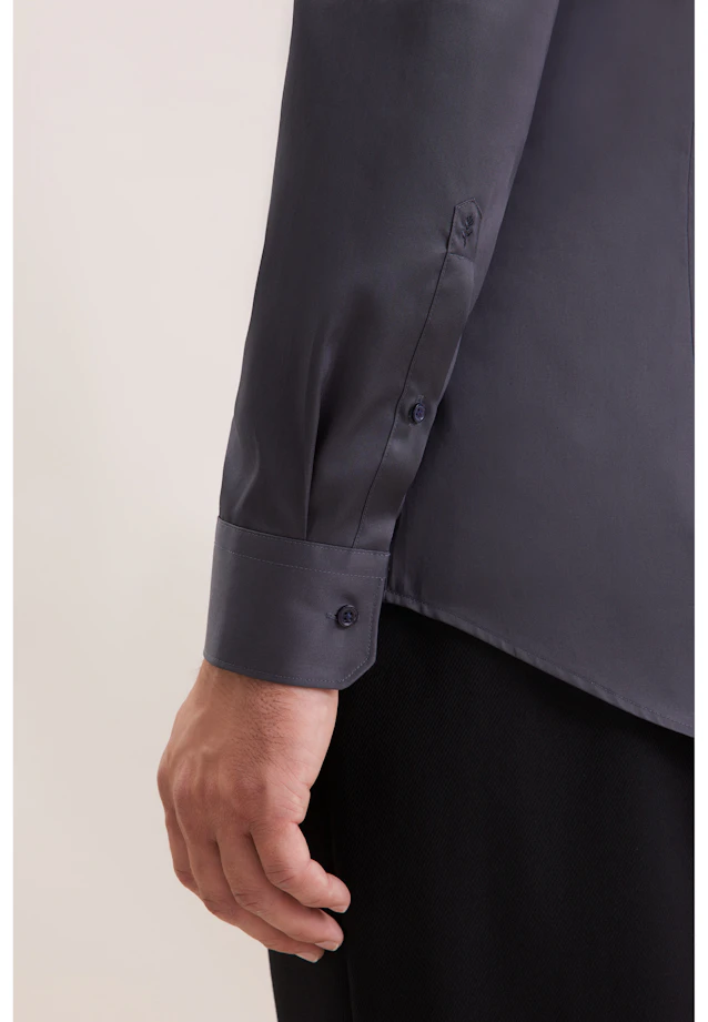 X-Slim Business shirt Uni in Grey |  Seidensticker Onlineshop