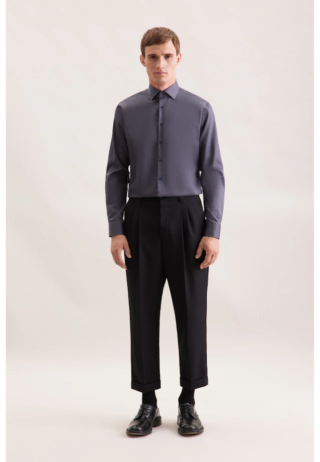 X-Slim Business shirt Uni in Grey |  Seidensticker Onlineshop