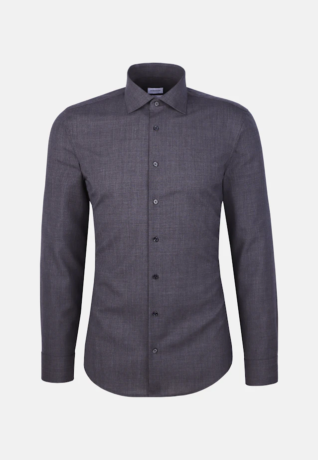 X-Slim Business Hemd Uni in Grau |  Seidensticker Onlineshop