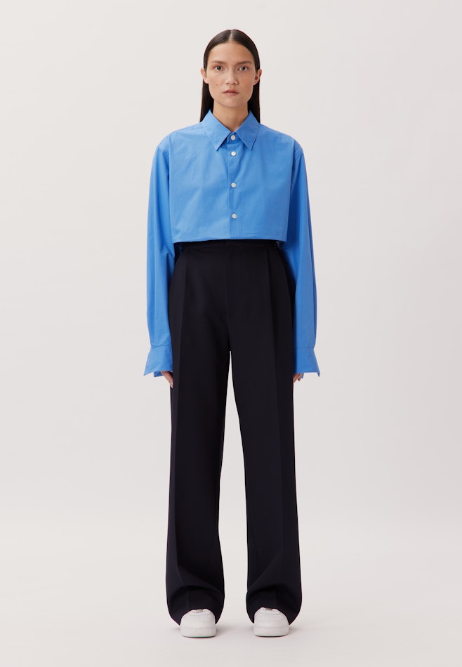 Regular Casual Hemd Uni in Mittelblau | Seidensticker Onlineshop