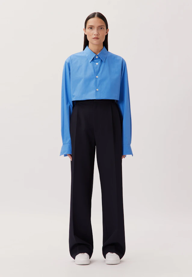 Regular Casual Hemd Uni in Mittelblau |  Seidensticker Onlineshop