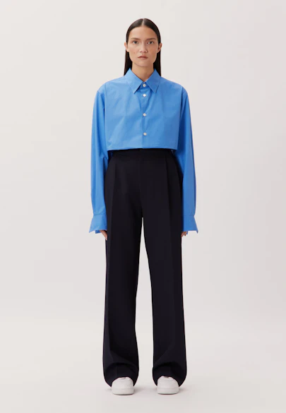Regular Casual Hemd Uni in Mittelblau |  Seidensticker Onlineshop
