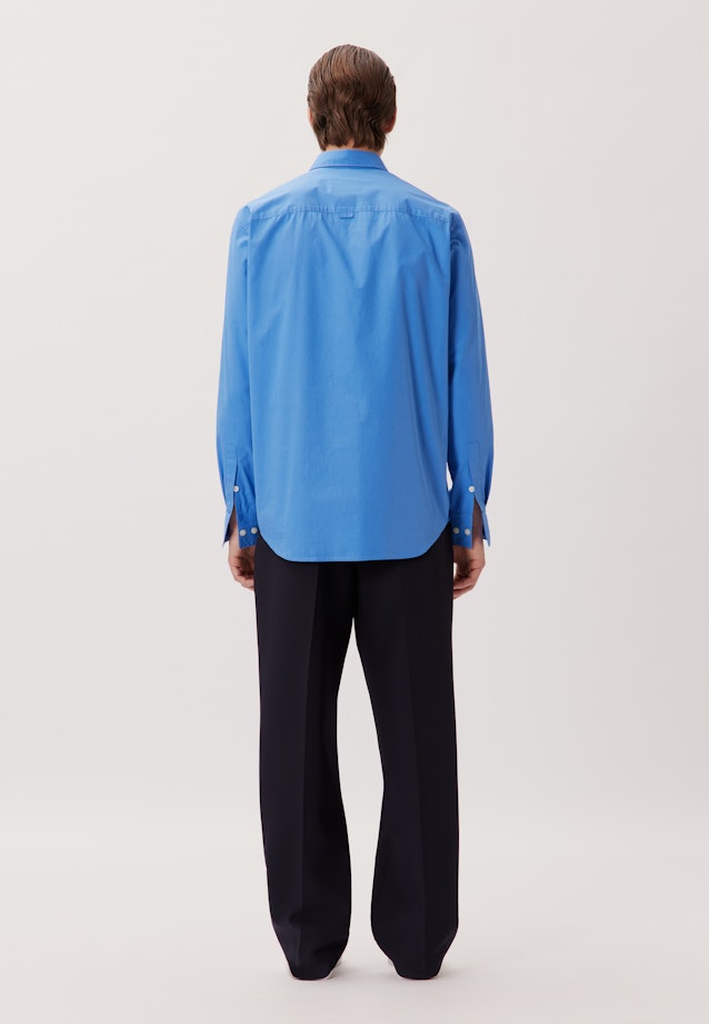 Regular Casual shirt Uni in Medium Blue |  Seidensticker Onlineshop