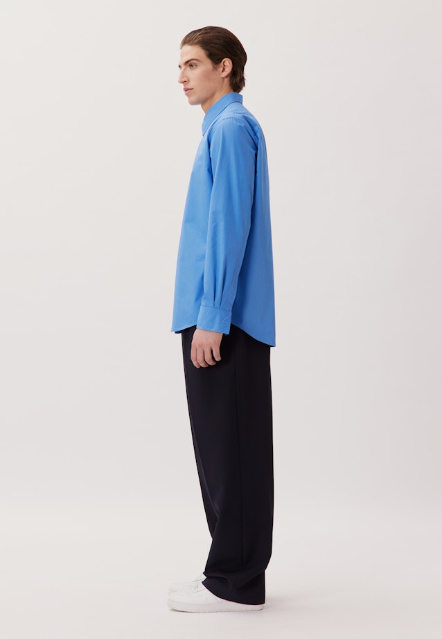 Regular Casual shirt Uni in Medium Blue |  Seidensticker Onlineshop