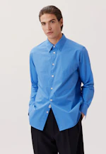 Regular Casual Hemd Uni in Mittelblau |  Seidensticker Onlineshop