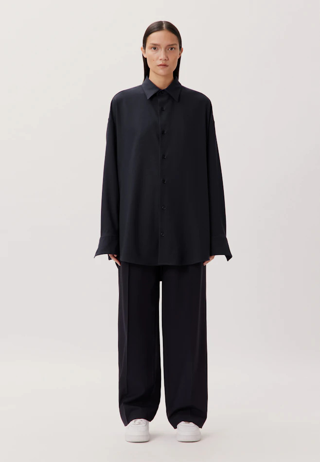 Oversized Casual Hemd Uni in Dunkelblau | Seidensticker Onlineshop