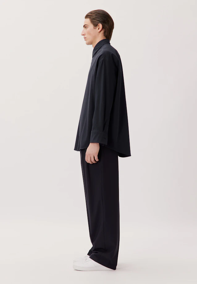 Oversized Casual Hemd Uni in Dunkelblau |  Seidensticker Onlineshop