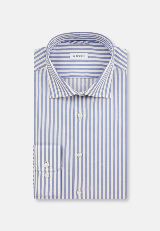 X-Slim Chemise d'affaires Rayures dans Bleu Moyen | Boutique en ligne Seidensticker