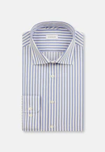 X-Slim Business Hemd Gestreift in Mittelblau |  Seidensticker Onlineshop
